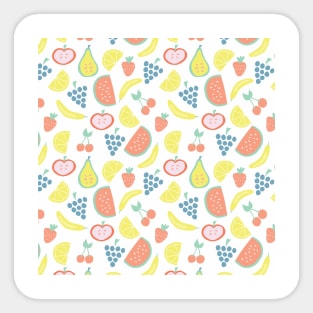 Strawberry Watermelon Lemon Apple Banana Mix Sticker